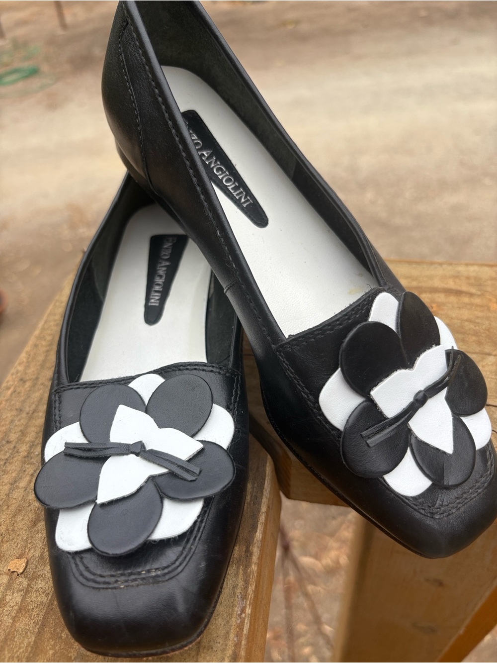 Enzo Angiolini Floral Color Block Flats